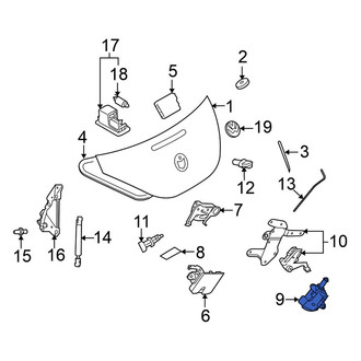 Volkswagen OE - Rear Deck Lid Release Solenoid