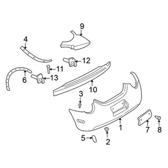 Volkswagen OE - Rear Bumper - Bumper & Components (GL / GLS / GLX Convertible)