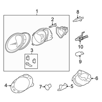 Volkswagen OE - Front Lamps - Headlamp Components (Convertible)