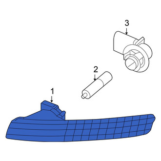Volkswagen OE - Front Left Parking Light Assembly