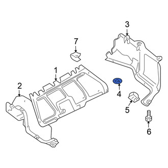Volkswagen OE - Radiator Support Splash Shield Clip