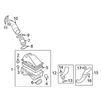 Volkswagen OE - Engine / Transaxle - Air Intake (Convertible 2.5L)