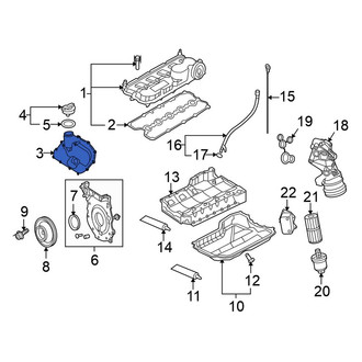 Volkswagen OE - Upper Engine Timing Cover