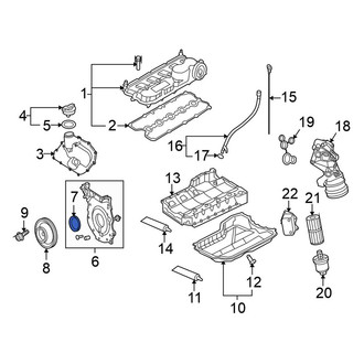Volkswagen OE - Front Engine Crankshaft Seal