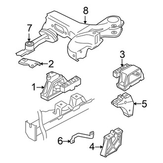 Volkswagen OE - Engine / Transaxle - Engine & Transmission Mounting (Convertible 2.5L)