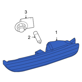 Volkswagen OE - Rear Right Back Up Light Assembly