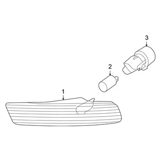 Volkswagen OE - Rear Lamps - Side Marker Lamps (Convertible)
