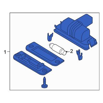 Volkswagen OE - Rear License Plate Light Assembly