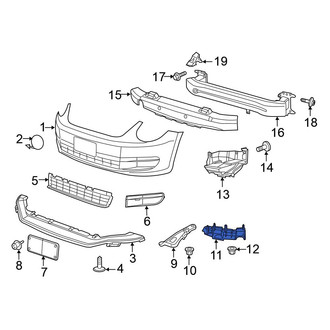 Volkswagen OE - Front Left Bumper Guide
