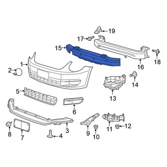 Volkswagen OE - Front Bumper Impact Absorber