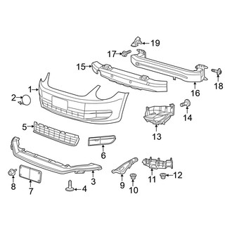 Volkswagen OE - Front Bumper & Grille - Bumper & Components (2.5L)