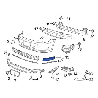 Volkswagen OE - Front Left Grille