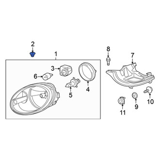 Volkswagen OE - Headlight Bulb Cap