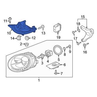 Volkswagen OE - Left Headlight Bracket