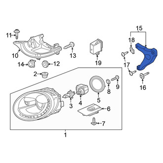 Volkswagen OE - Headlight Bracket