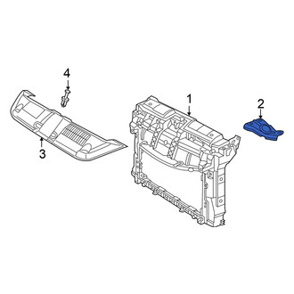 Volkswagen OE - Left Radiator Support Bracket