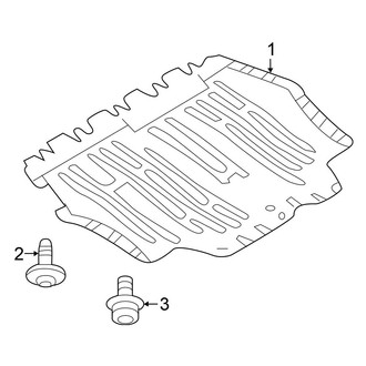 Volkswagen OE - Radiator Support - Splash Shields (Base / Turbo)