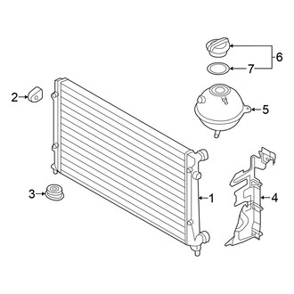 Volkswagen OE - Cooling - Radiator & Components (1.8L)