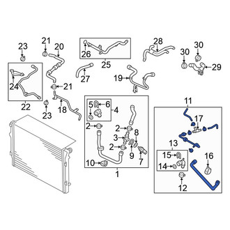Volkswagen OE - Upper Radiator Coolant Hose