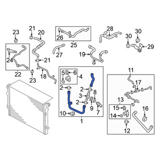 Volkswagen OE - Upper Radiator Coolant Hose