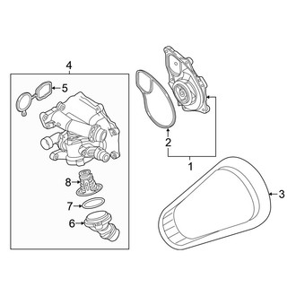 Volkswagen OE - Cooling - Water Pump (Main)