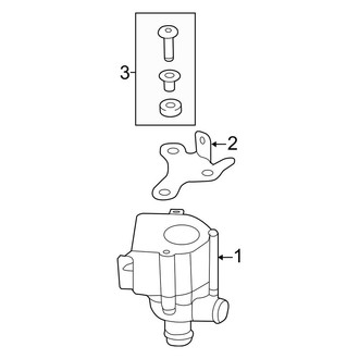 Volkswagen OE - Cooling - Water Pump (Auxiliary), (#PinkBeetle / Classic / Dune / S / SE / SEL 1.8L)