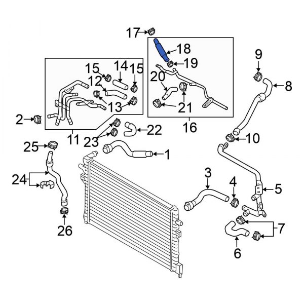 Engine Coolant Pipe