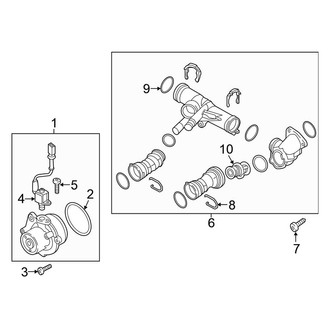 Volkswagen OE - Cooling - Water Pump (Main), (TDI)