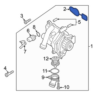 Volkswagen OE - Engine Water Pump O-Ring