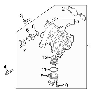 Volkswagen OE - Cooling - Water Pump (Main), (Gas)