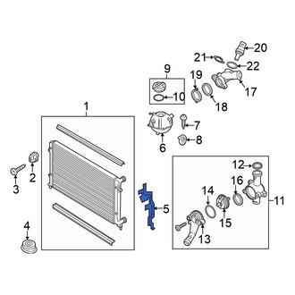 Volkswagen OE - Front Right Radiator Support Baffle