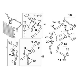 Volkswagen OE - Cooling - Hoses & Lines (2.5L Standard Tr)