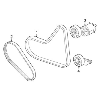 Volkswagen OE - Cooling - Belts & Pulleys (Base 2.5L)