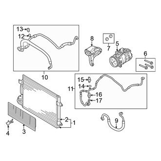 Volkswagen OE - Air Conditioner & Heater - Condenser, Compressor & Lines
