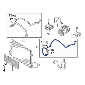 Volkswagen OE - A/C Refrigerant Discharge Hose