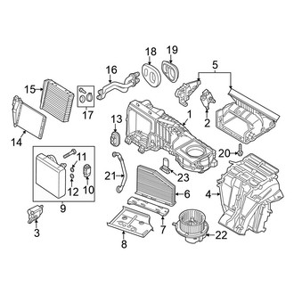 Volkswagen OE - Air Conditioner & Heater - Evaporator & Heater Components (W/O Climate Control)