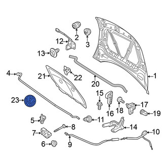 Volkswagen OE - Front Hood Emblem