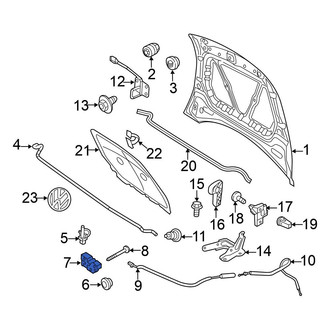 Volkswagen OE - Front Hood Latch
