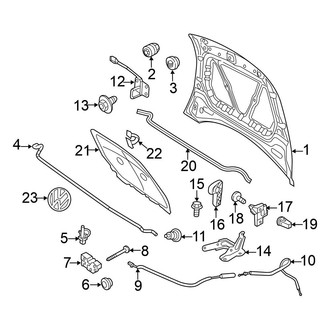 Volkswagen OE - Hood & Components