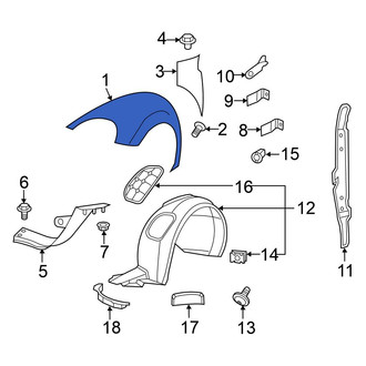 Volkswagen OE - Front Left Fender
