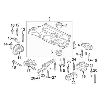 Volkswagen OE - Engine / Transaxle - Engine & Transmission Mounting (2.0L Gas)