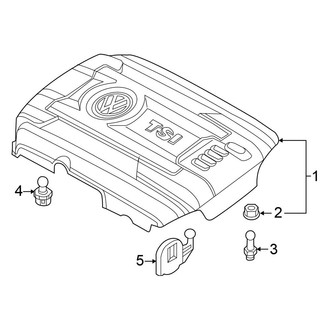 Volkswagen OE - Engine / Transaxle - Engine Appearance Cover (1.8L)
