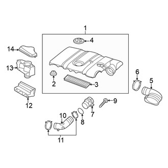 Volkswagen OE - Engine / Transaxle - Air Intake (2.5L)