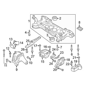 Volkswagen OE - Engine / Transaxle - Engine & Transmission Mounting (2.5L)