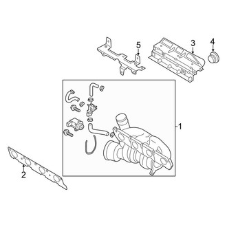 Volkswagen OE - Exhaust System - Manifold (Turbo CBFA Engine / CCTA Engine)