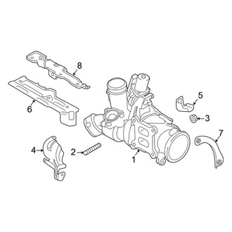 Volkswagen OE - Exhaust System - Manifold (Denim / Dune / Fleet Edition / S / SE / SEL / Wolfsburg Edition)