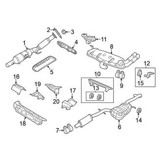 Volkswagen OE - Exhaust System - Exhaust Components (2.5L)