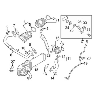 Volkswagen OE - Emission System - Emission Components (EGR & Cooler Components, Engine Area)