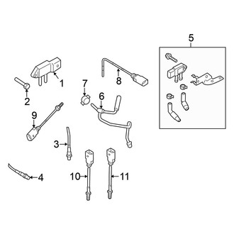 Volkswagen OE - Emission System - Emission Components (Exhaust Area)