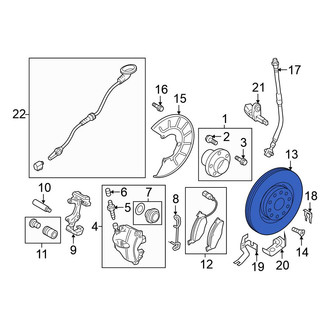 Volkswagen OE - Front Disc Brake Rotor